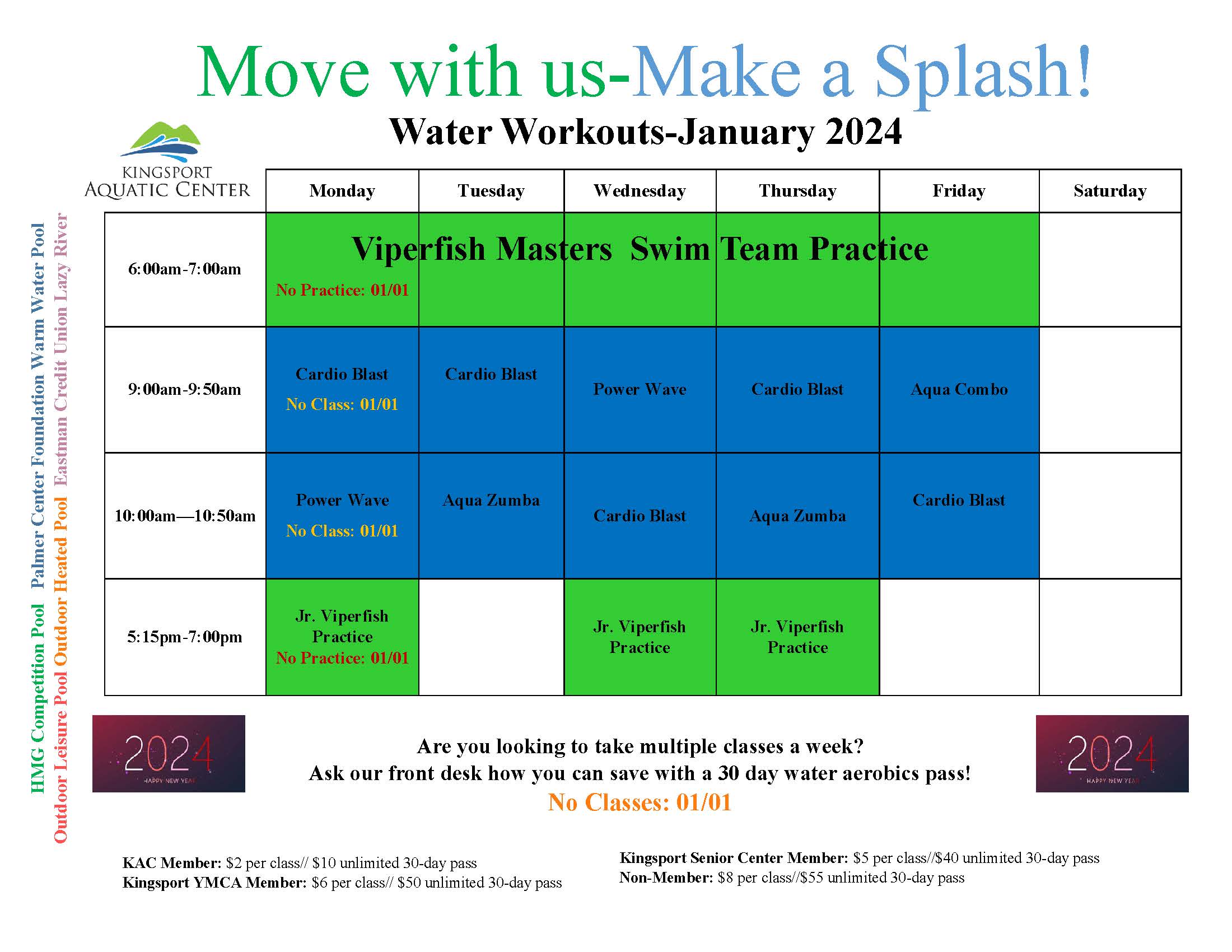 Water Aerobics Classes Kingsport Aquatic Center