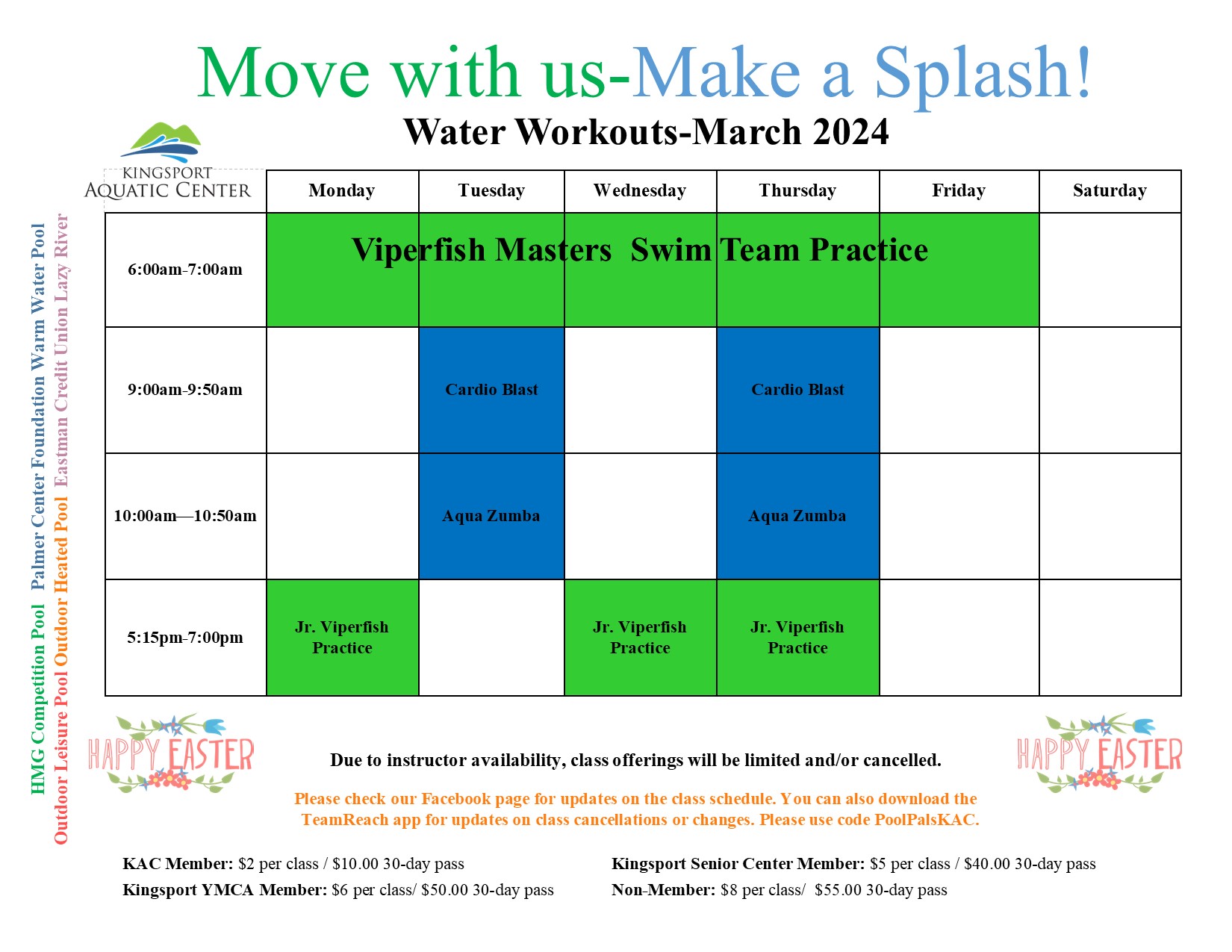 Water Aerobics Classes Kingsport Aquatic Center