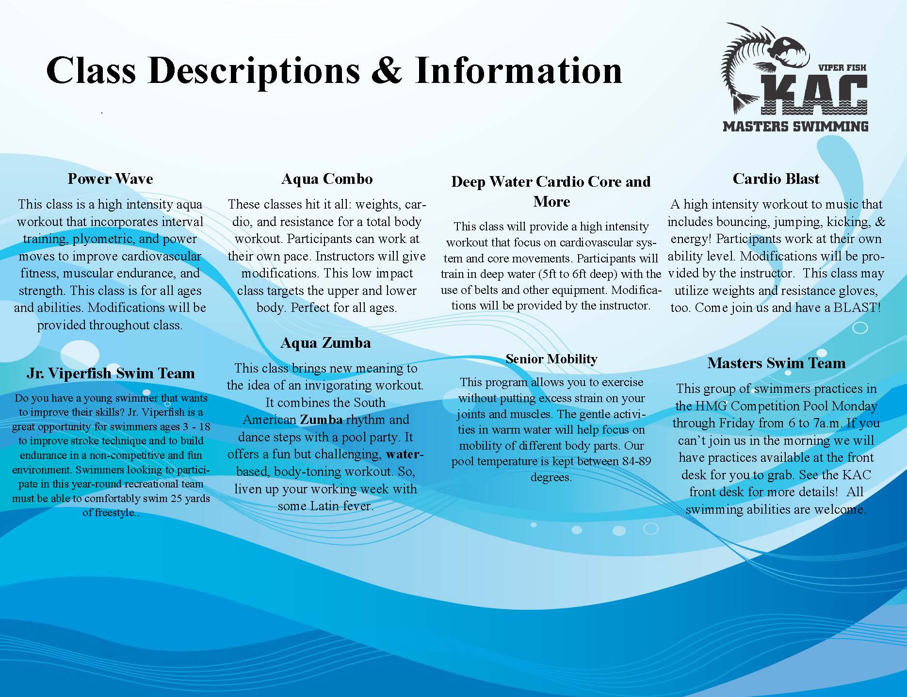 Water Aerobics Classes Kingsport Aquatic Center