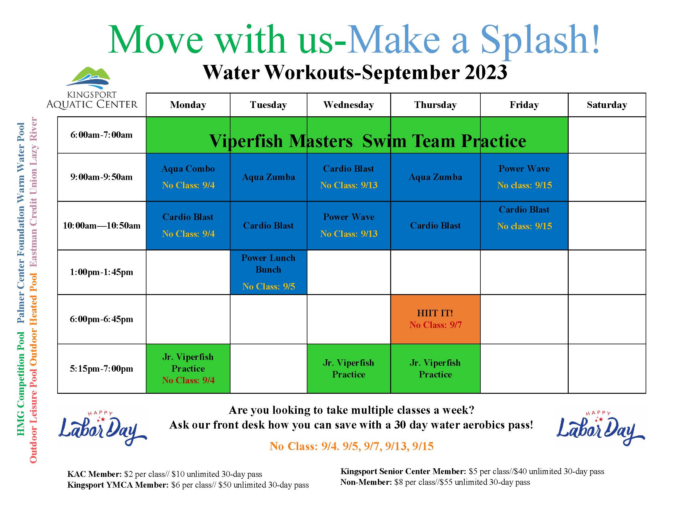 Water Aerobics Classes Kingsport Aquatic Center